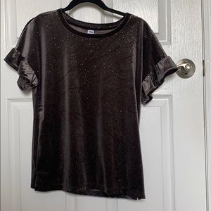 Old Navy Gray Glitter T-shirt